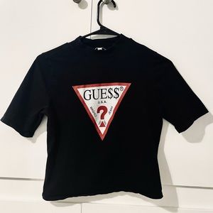 GUE$$ (GUESS x A$AP Rocky) mock neck crop top